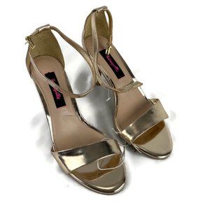 Bettsyville Womens Gold Heels Pumps Shoes Size 6